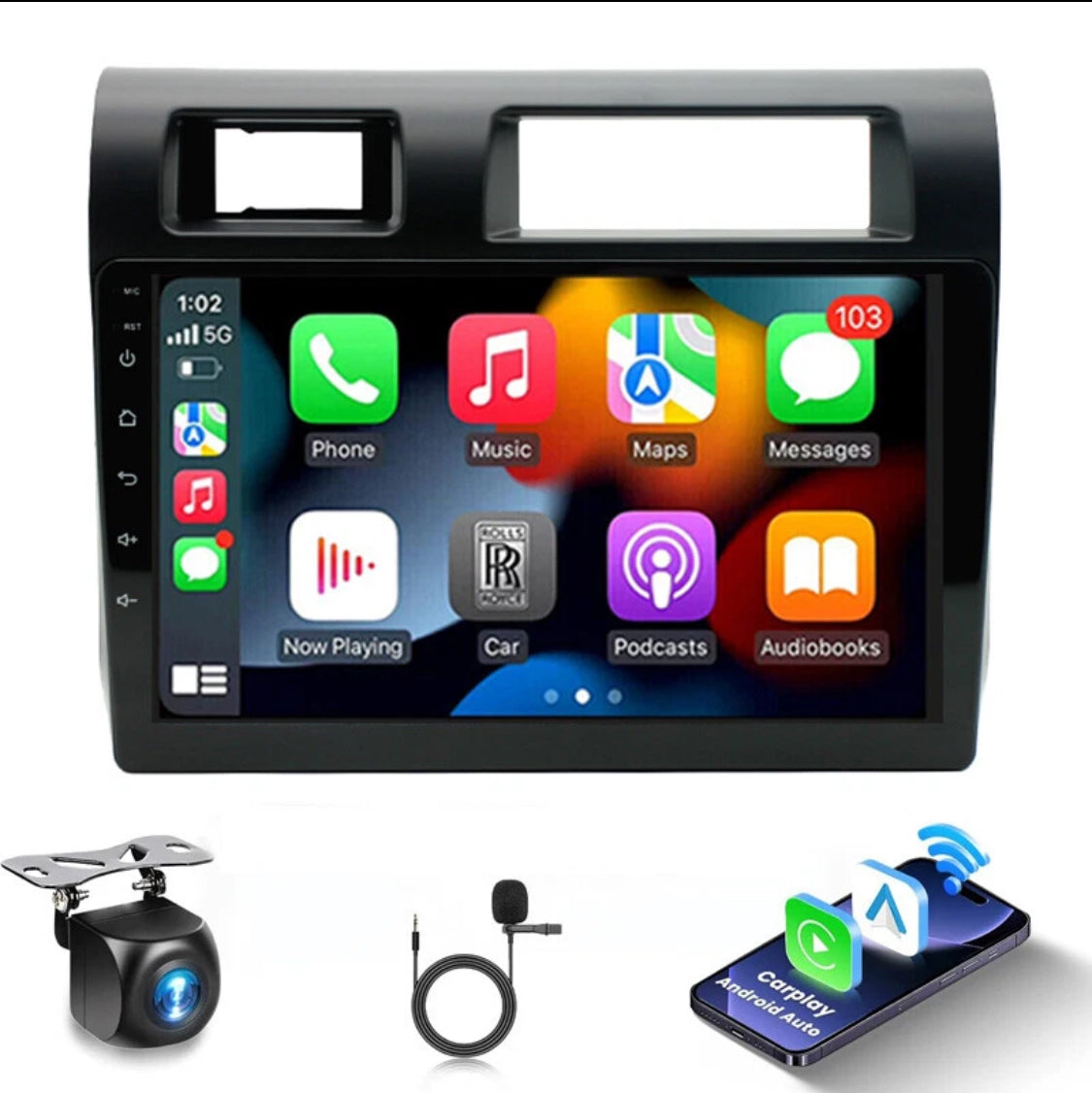 9" Android 13 Head Unit for Toyota Land Cruiser 70 76 78 79 Series (2007–2020)