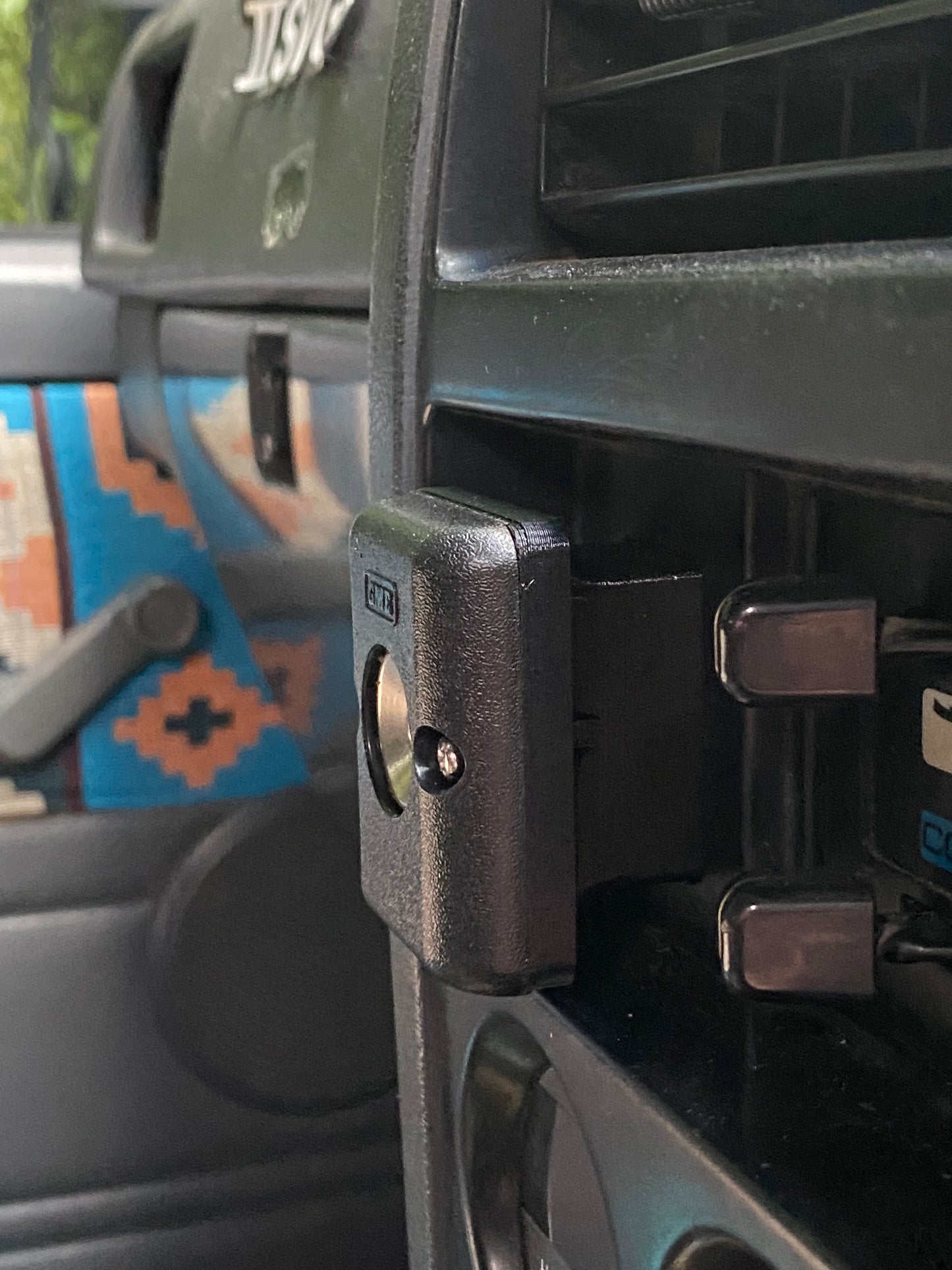 UHF Handheld Holder Bracket | Fits Factory Rocker Switch Holes | Nissan Patrol MQ, GQ, GU (160, Y60 & Y61 Series)