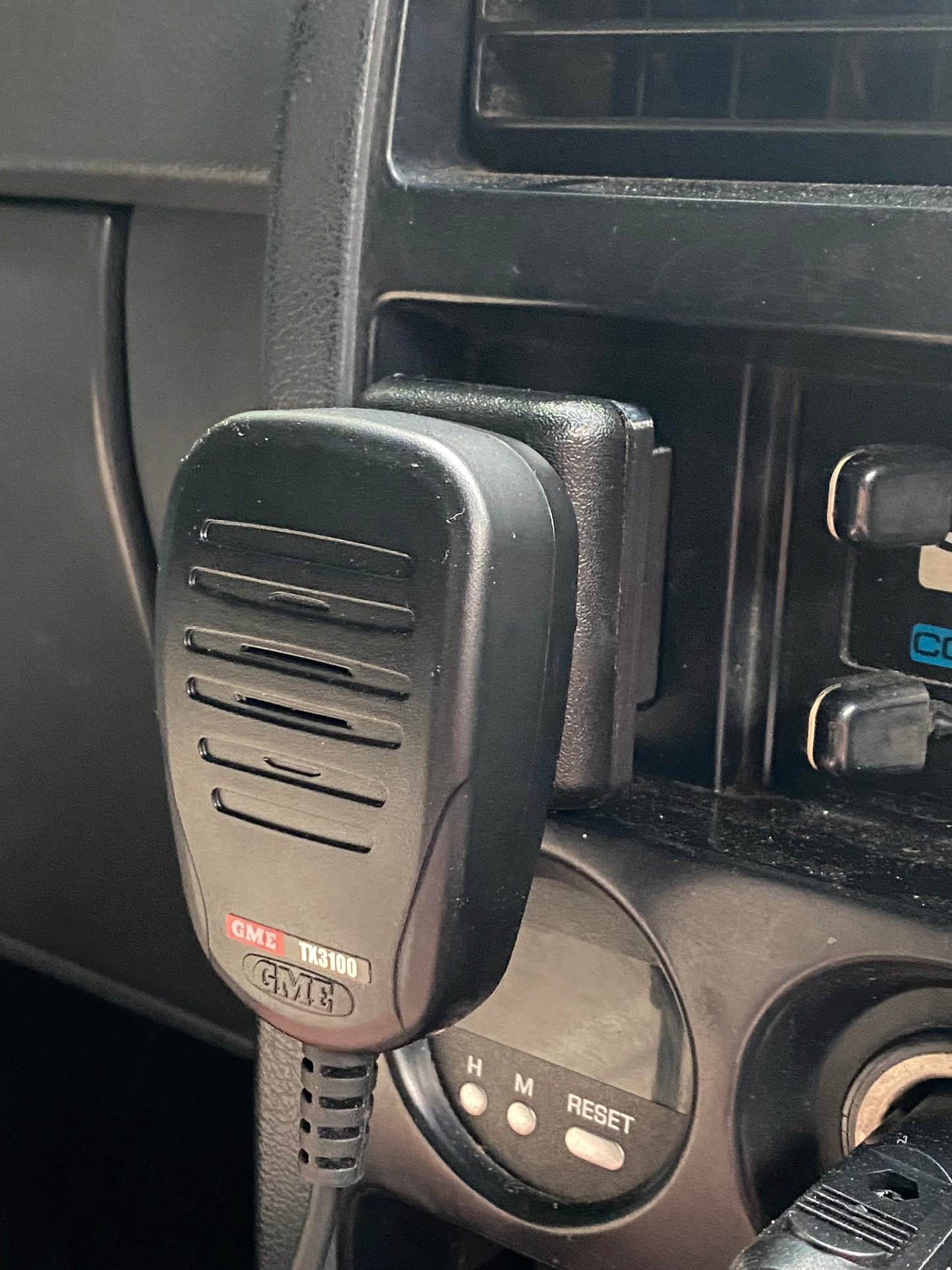 UHF Handheld Holder Bracket | Fits Factory Rocker Switch Holes | Nissan Patrol MQ, GQ, GU (160, Y60 & Y61 Series)