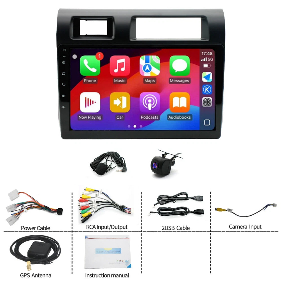 9" Android 13 Head Unit for Toyota Land Cruiser 70 76 78 79 Series (2007–2020)