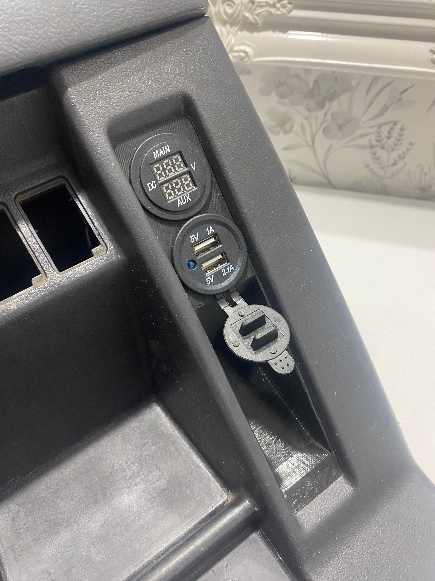 Gq patrol Centre Console Ti St replacement panel ( wallet / phone holder)