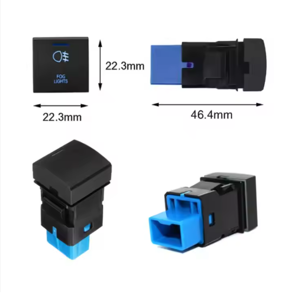 Toyota Push Switch – Square OEM Style Dash Switch 22mm for Land Cruiser Hilux Prado Hiace & More