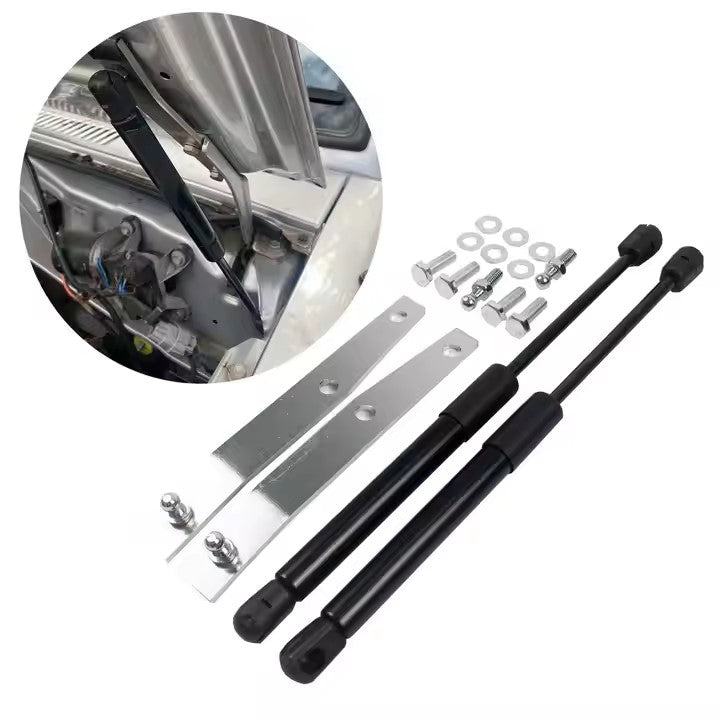 Front Bonnet Gas Strut Conversion Kit for Toyota Land Cruiser 70 Series | LC70 LC75 LC76 LC78 LC79