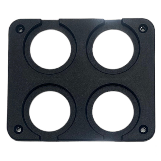 Universal usb gauge mounting plate 4 hole - automotive & marine