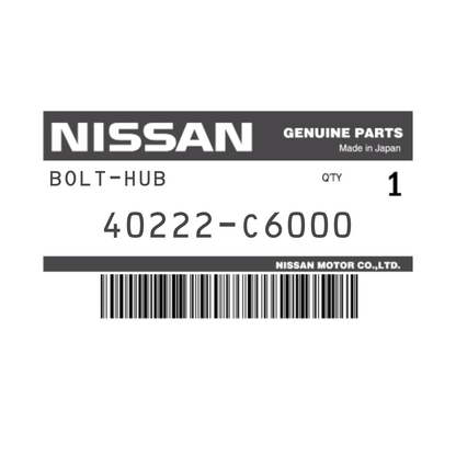Nissan Patrol MQ MK GQ GU Front Wheel Stud Set, 160 Y60 Y61 Safari 4X4, Set of 6 Genuine Nissan