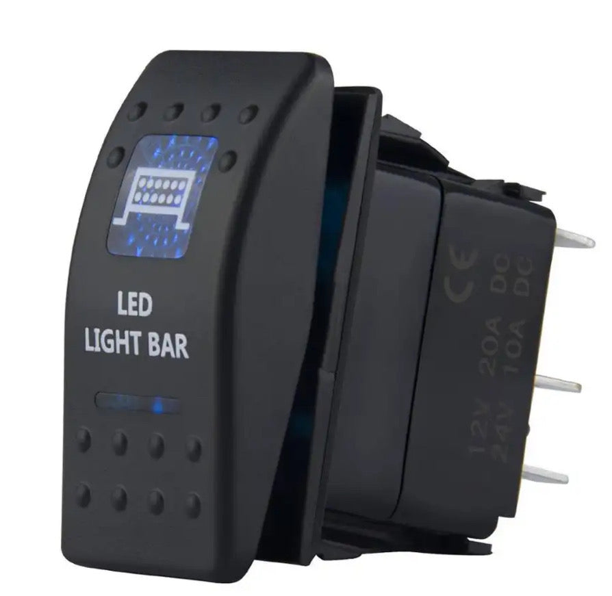 Electrical Rocker Switch 12/24v LED Blue