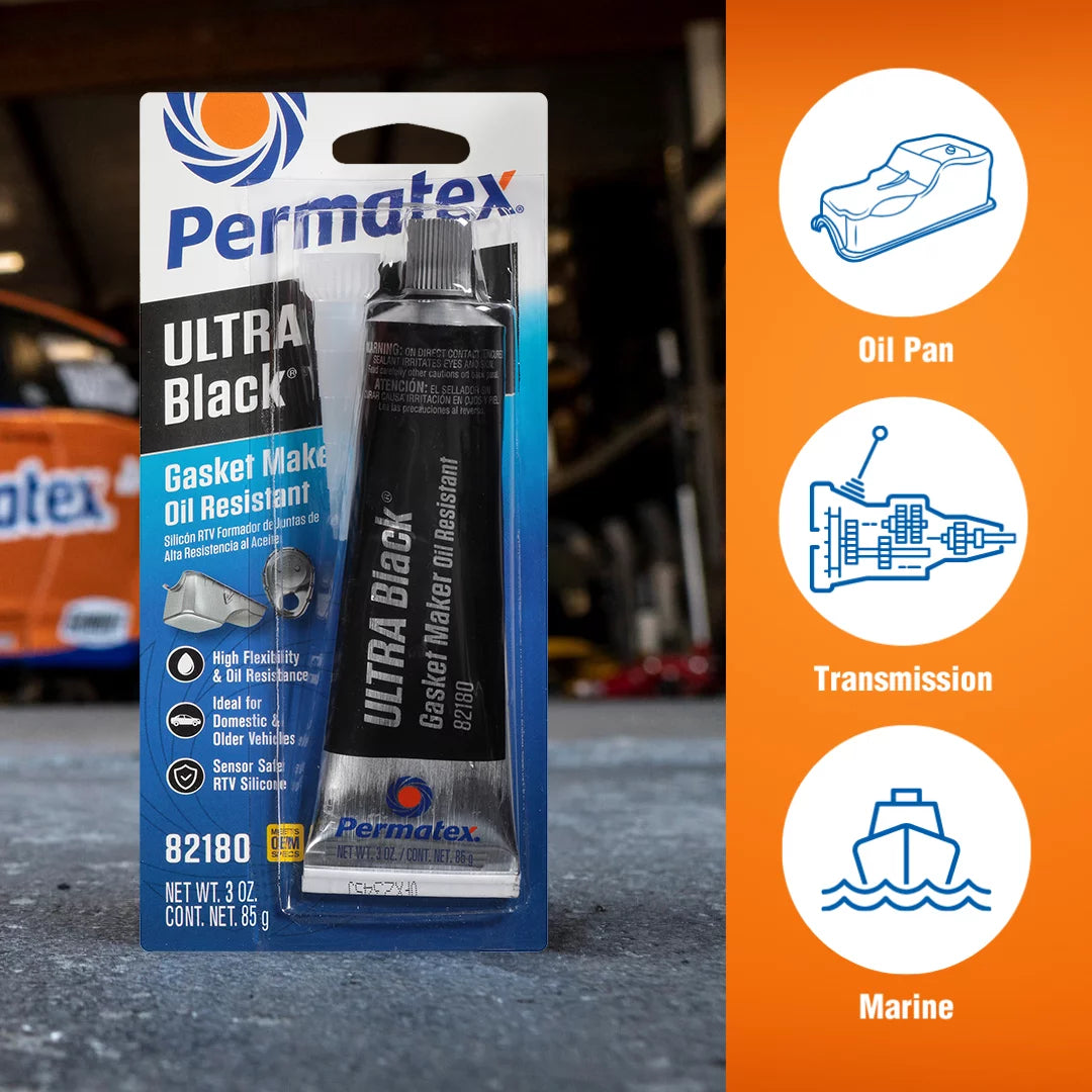 Permatex 82180 Ultra Black RTV Silicone Gasket Maker 95g / 3.35oz