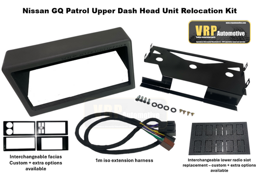Nissan GQ Patrol Upper Dash Head Unit Relocation Kit - Pre Order