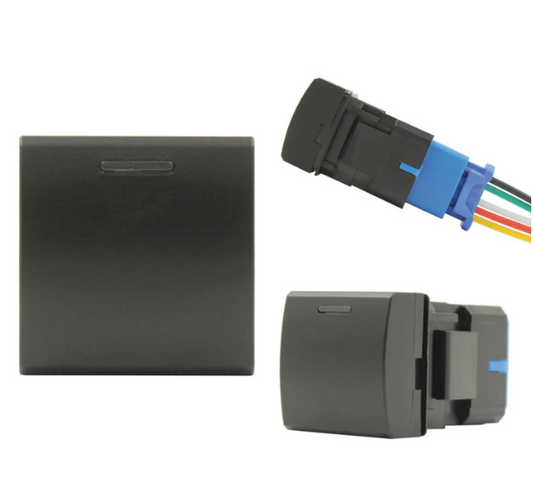 Toyota Push Switch – Square OEM Style Dash Switch 22mm for Land Cruiser Hilux Prado Hiace & More