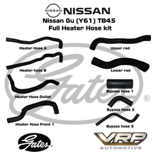 Gates Complete Radiator Heater Hose Kit Nissan Patrol GU Y61 TB45E 4.5L