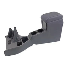 Full-Length Centre Console for Toyota Land Cruiser 76 78 79 Series | Grey with USB, Cup Holders & Armrest | PU Leather & ABS
