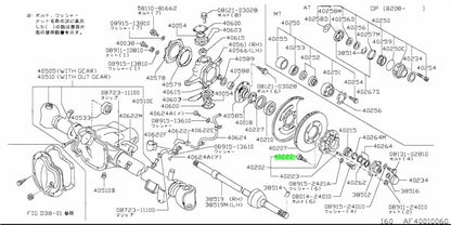 Nissan Patrol MQ MK GQ GU Front Wheel Stud Set, 160 Y60 Y61 Safari 4X4, Set of 6 Genuine Nissan