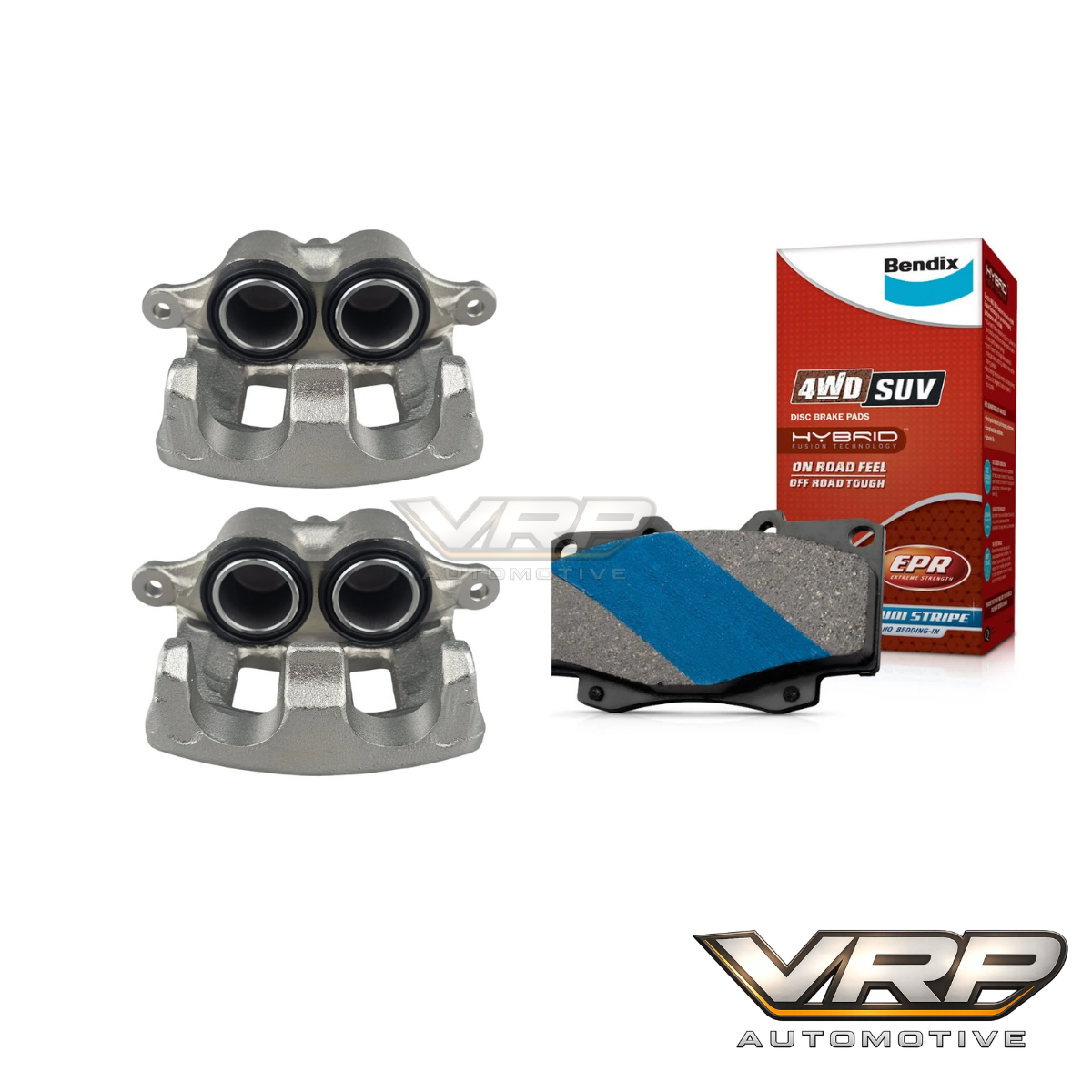 Nissan Patrol GU Y61 Front Brake Caliper Pair + 4wd brake Pads Twin Piston 1997-2017