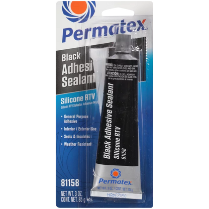 Permatex 81158 Black RTV Silicone Adhesive Sealant 85g / 3oz