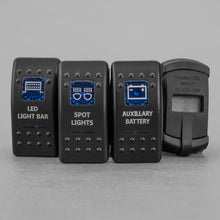 Waterproof Rocker Switch for 4WD, Marine & Caravan | 12V LED Electrical Toggle